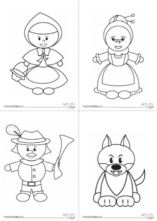 Little red riding hood louring pages