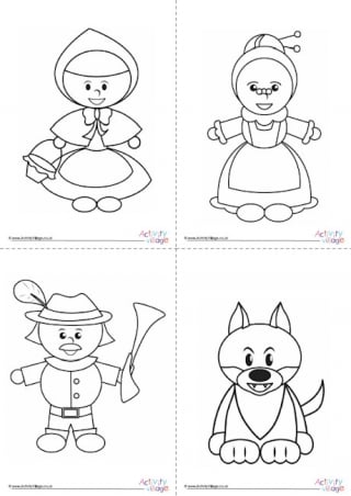 Little red riding hood louring page