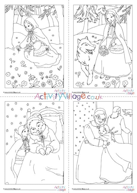 Little red riding hood louring pages