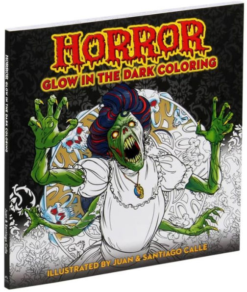 Horror glow in the dark coloring by calle paperback barnes noble