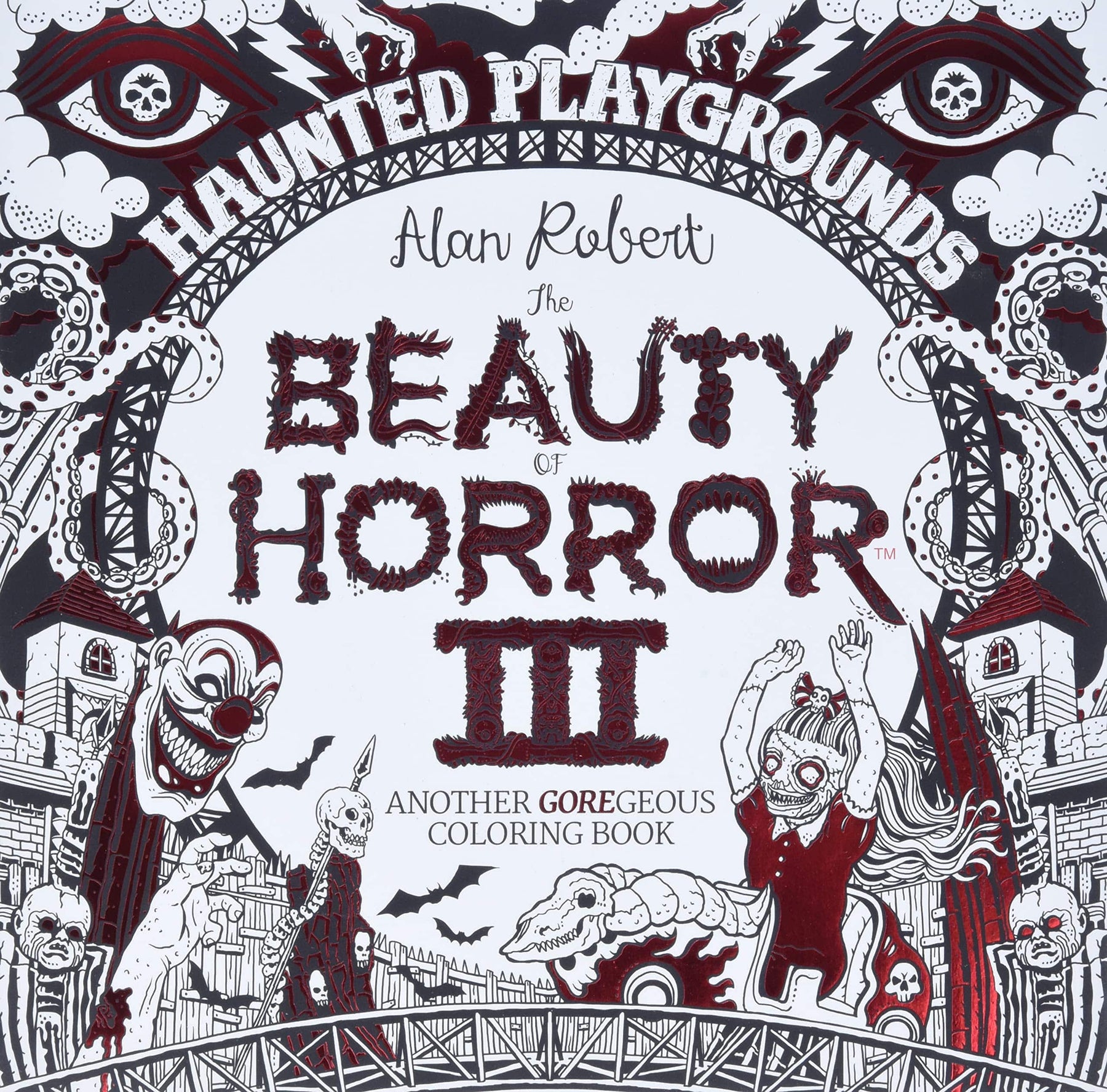 Beauty of horror vol haunted playground coloring book
