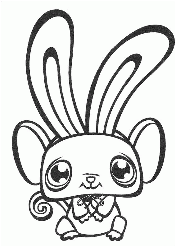 Little pet shop coloring page â color on pages