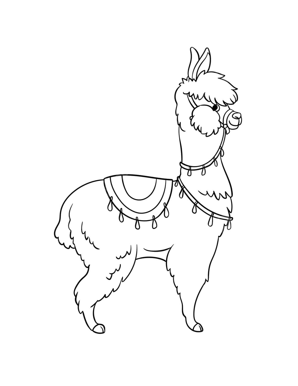 Llama isolated coloring page for kids colouring book graphic coloring page vector colouring book graphic coloring page png and vector with transparent background for free download