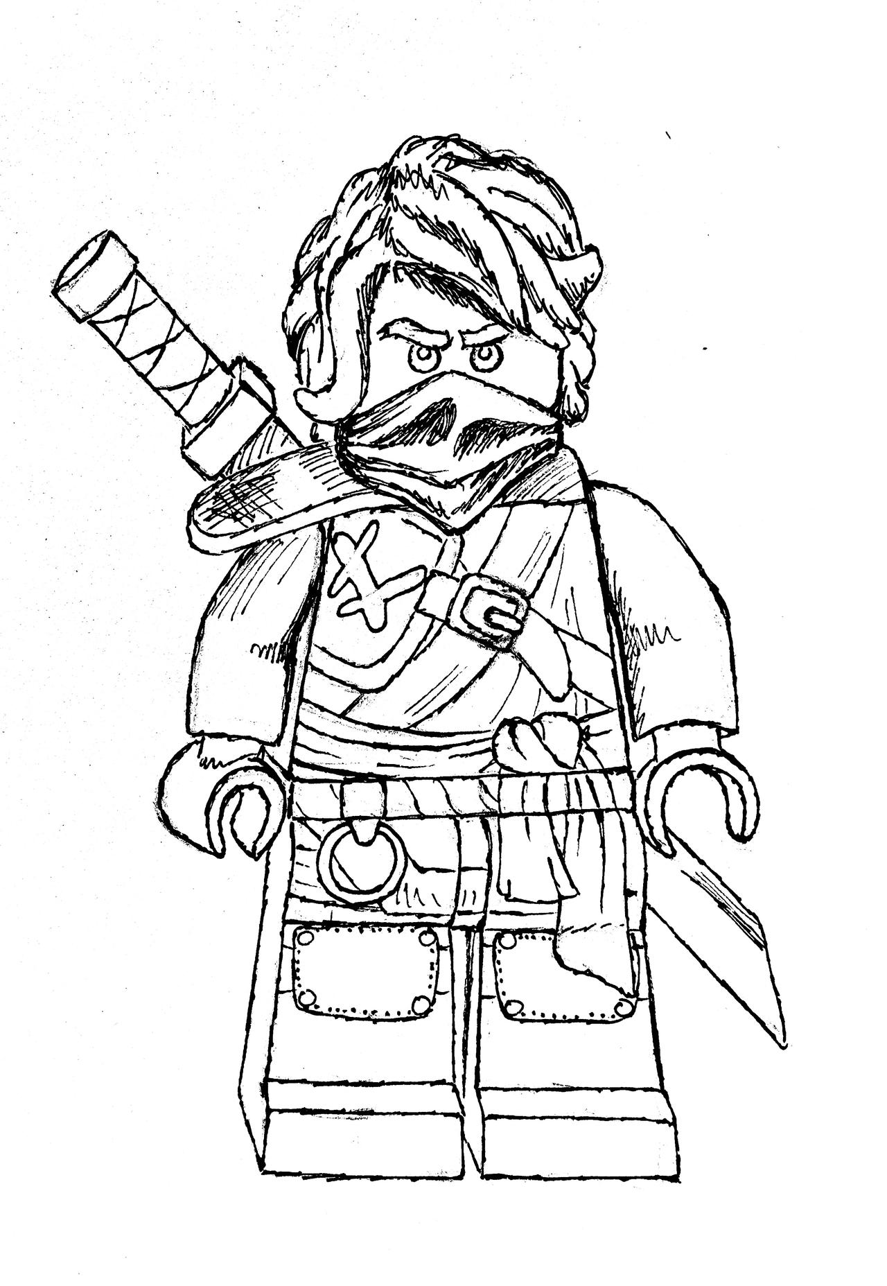Lego ninjago lloyd garmadon colouring page by giston on