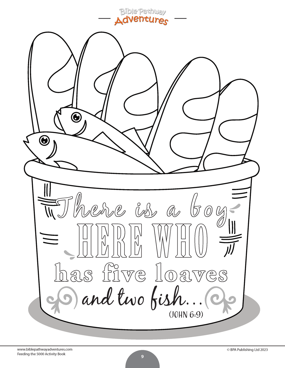 Miracles of the bible loaves and fishes workbook