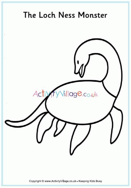 Loch ness monster louring page