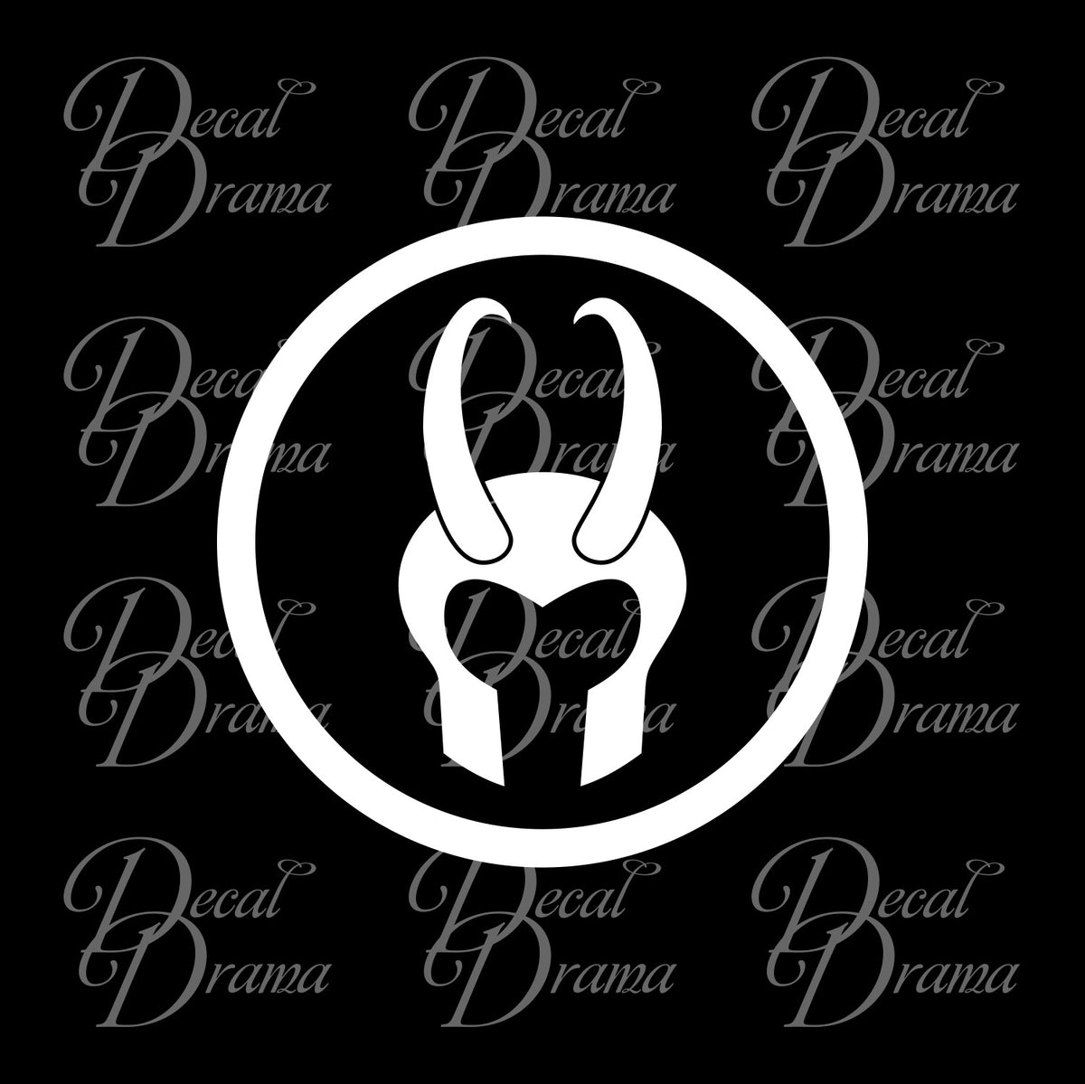 Loki helmet emblem marvel ics avengers vinyl carlaptop decal â decal drama