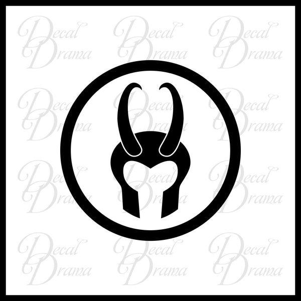 Loki helmet emblem marvel ics avengers vinyl carlaptop decal â decal drama