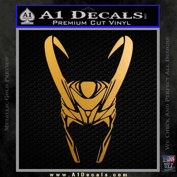 Loki helmet decal sticker the superhero da a decals