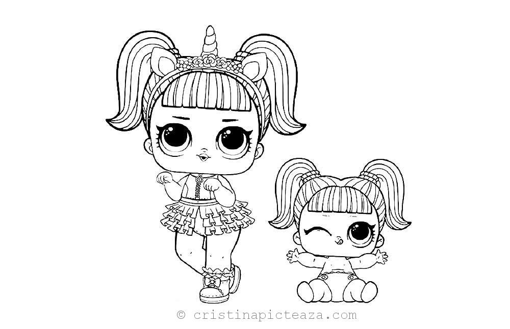 Lol lil sisters coloring pages free download pages