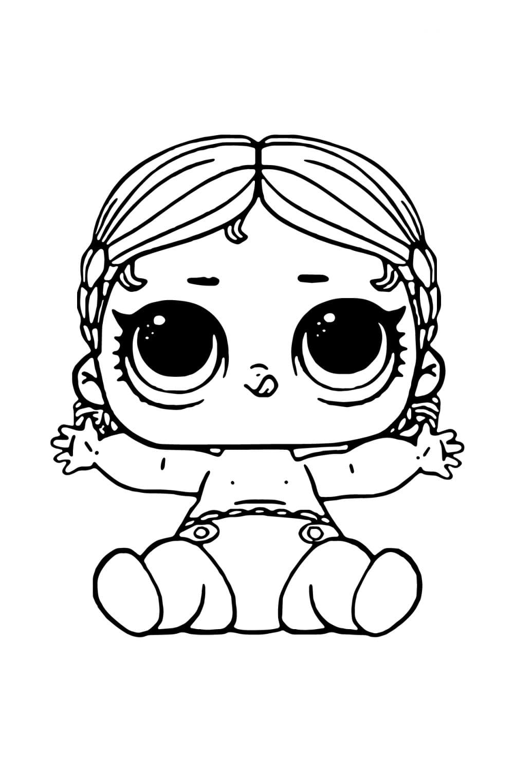 Lol baby little sister dancer coloring page unicorn coloring pages coloring pages cute coloring pages