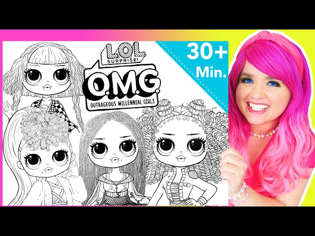 Coloring lol surprise og dolls coloring pages lady diva swag neonlicious royal bee