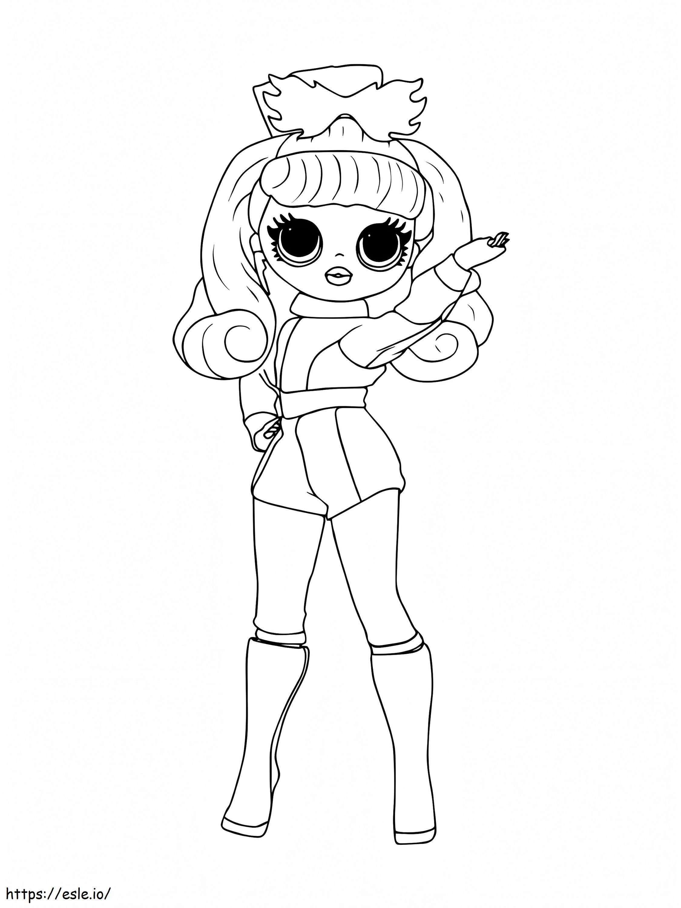 Big sister racer lol omg coloring page
