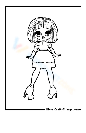 Free printable lol omg dolls coloring pages for kids