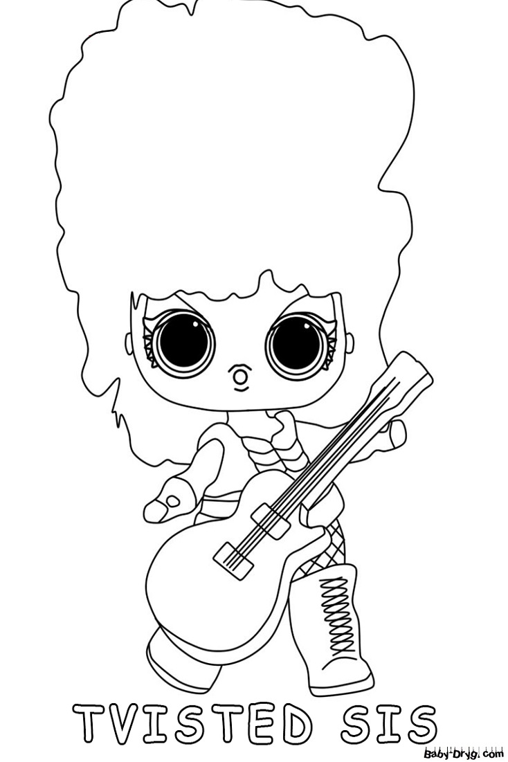 Coloring page lol surprise remix tvisted sis coloring lol dolls