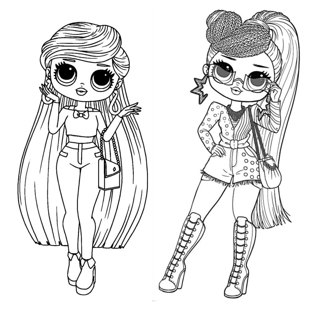 Doll coloring page