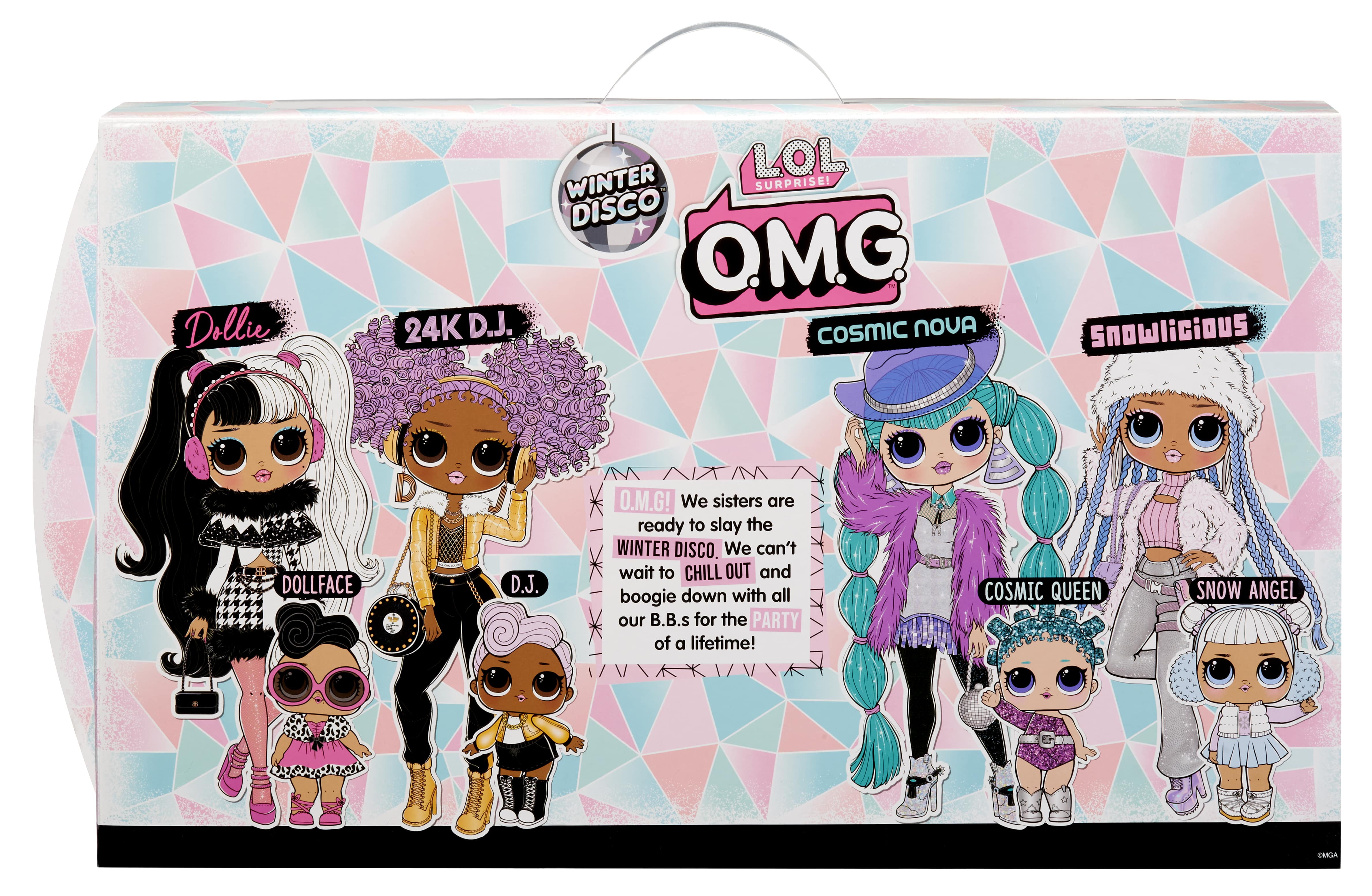 Lol surprise omg winter disco pack exclusive with dollie k dj multi