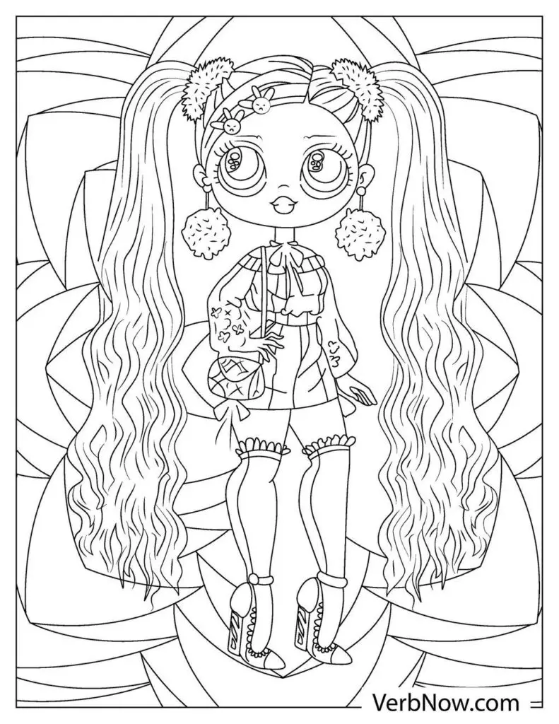 Free omg doll coloring pages for download printable pdf