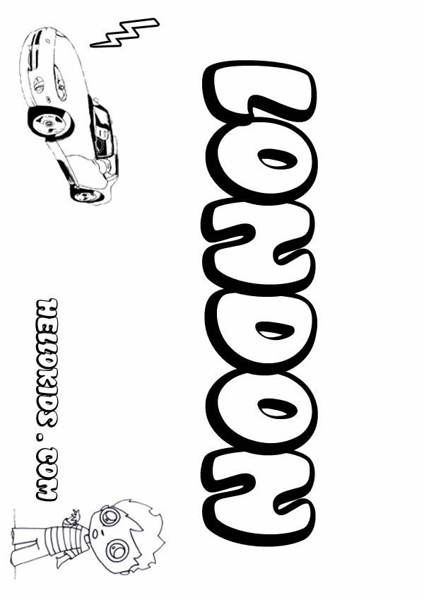 London coloring pages