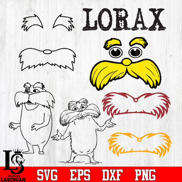 Bundle lorax svg dxf eps png file â