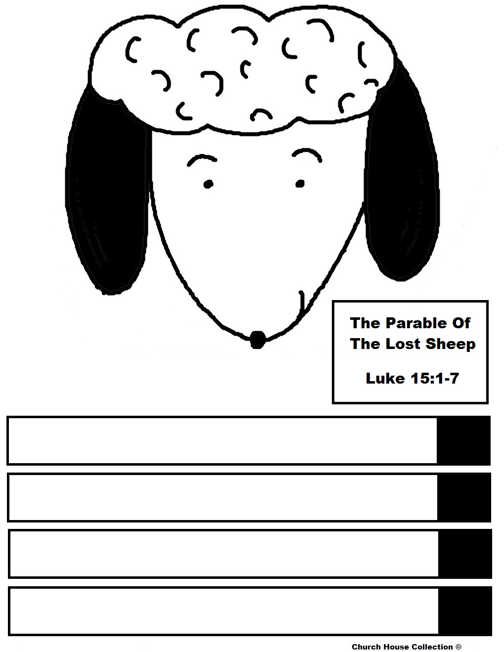 Church house collection blog the parable of the lost sheep bag craft