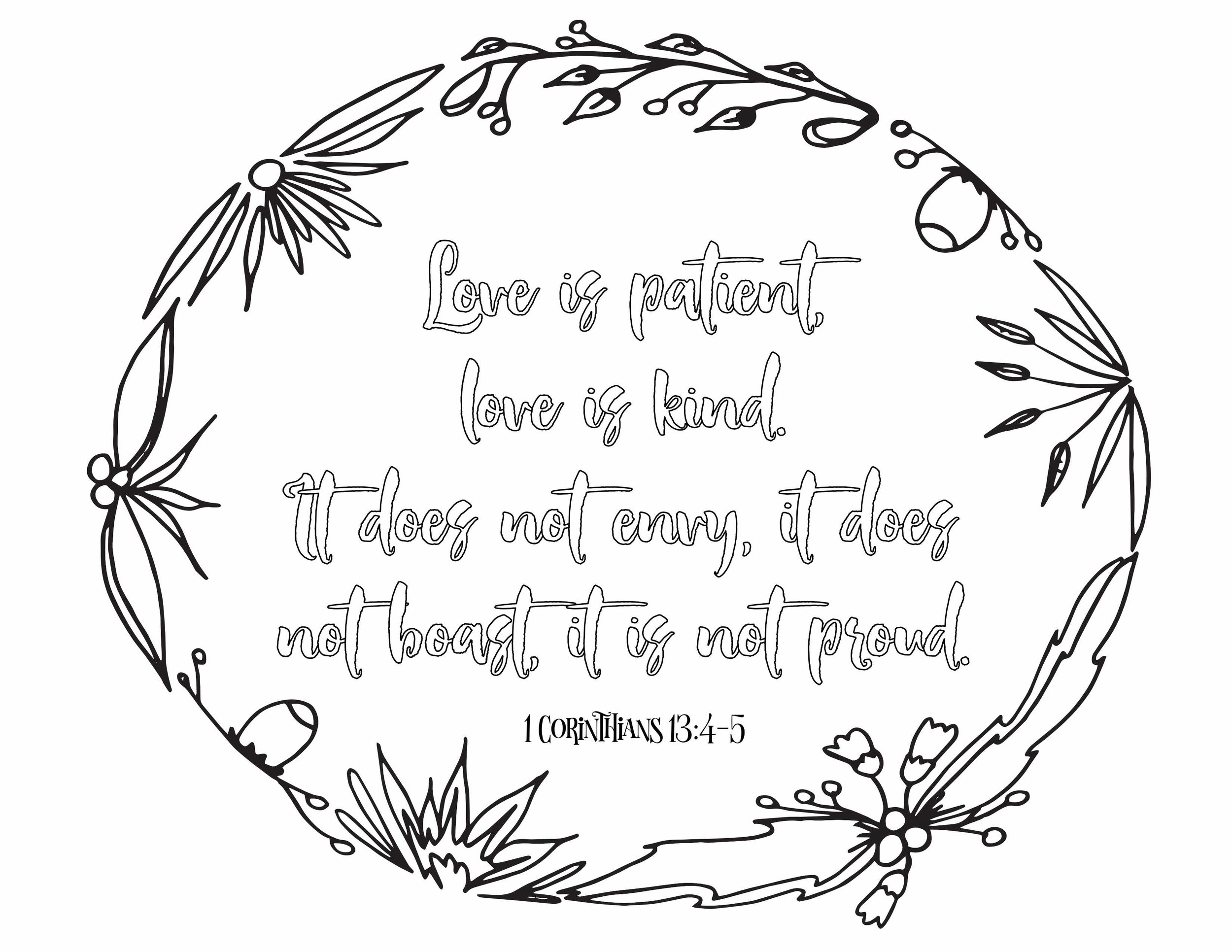 Love bible verse coloring pages â stevie doodles