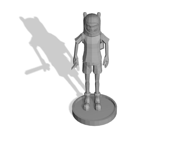 D printed custom finn the human zombicide survivor from