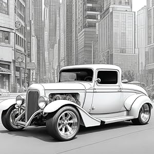 Old school cars coloring book old school car coloring book