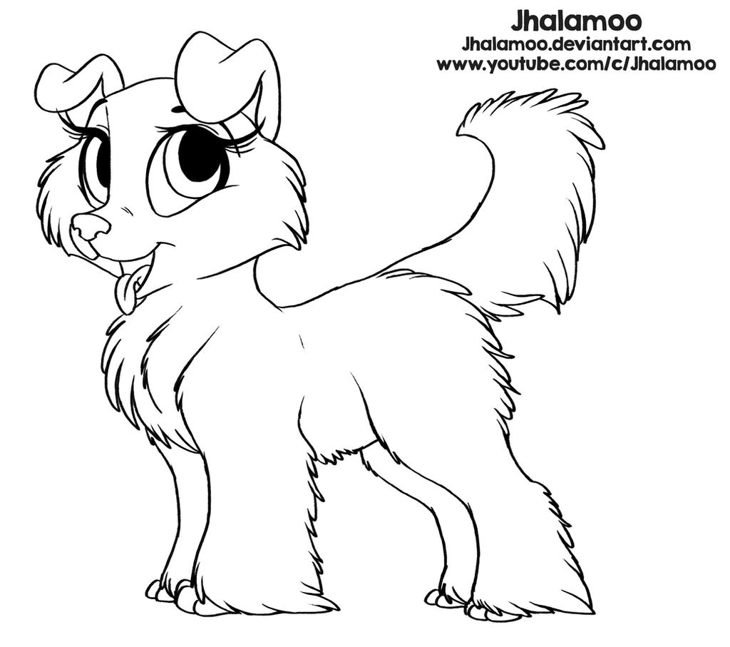 Lps the collie free coloring page by jhalamoo on