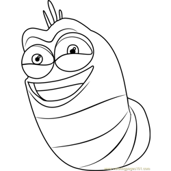Larva coloring pages for kids printable free download