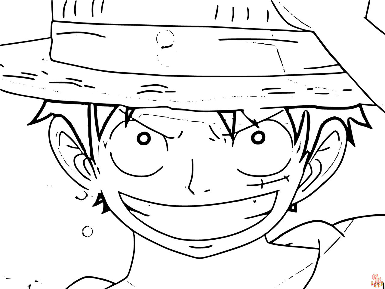 One piece coloring pages free printable designs by gbcoloring on