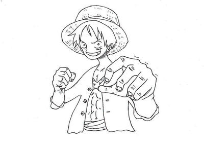 Monkey d luffy coloring corner by geilozer on