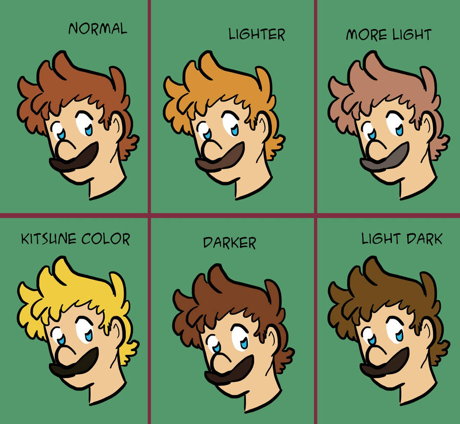 New hair luigi trying color by sangdepomme on