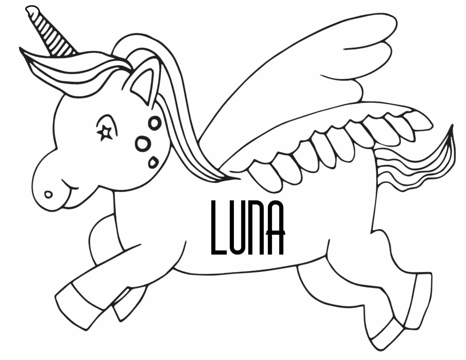 Luna coloring pages