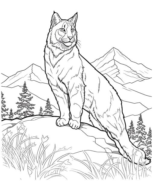 Free printable mountains coloring pages list