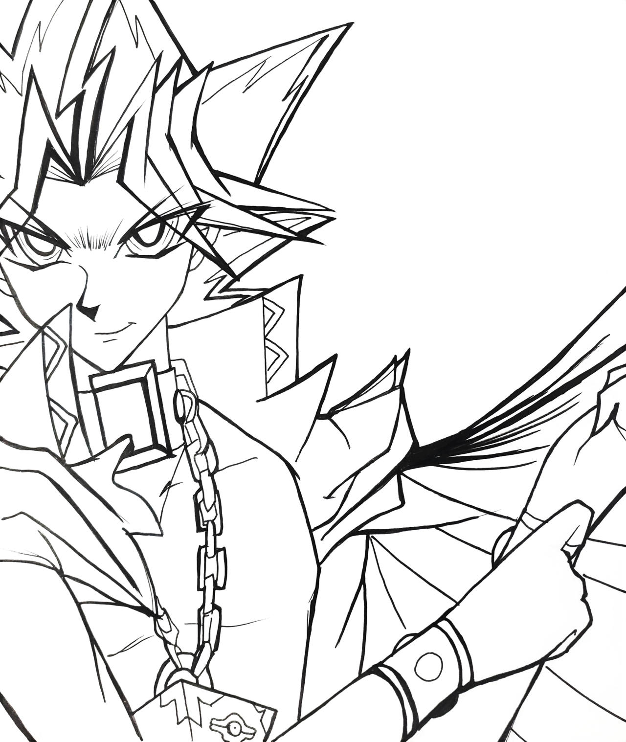 Yami yugi coloring page by tkayartzs on