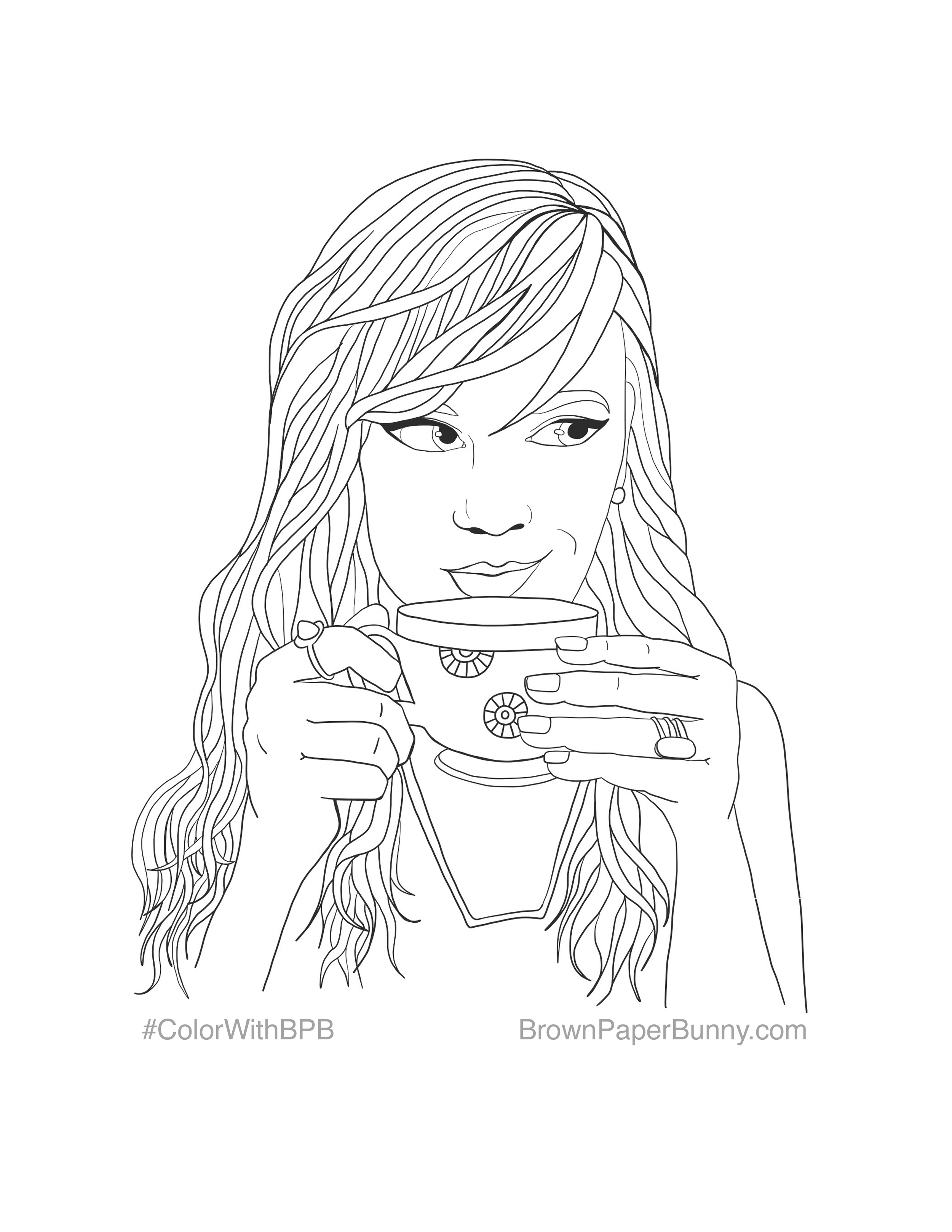 Free coloring pages â brown paper bunny studio