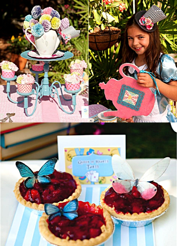 Alice in wonderland mad hatter tea party ideas printables