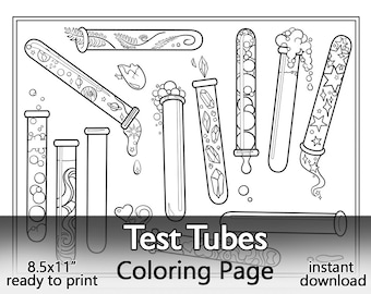 Mad scientist coloring