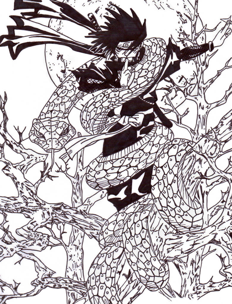 Naruto coloring page by frecklesmile on