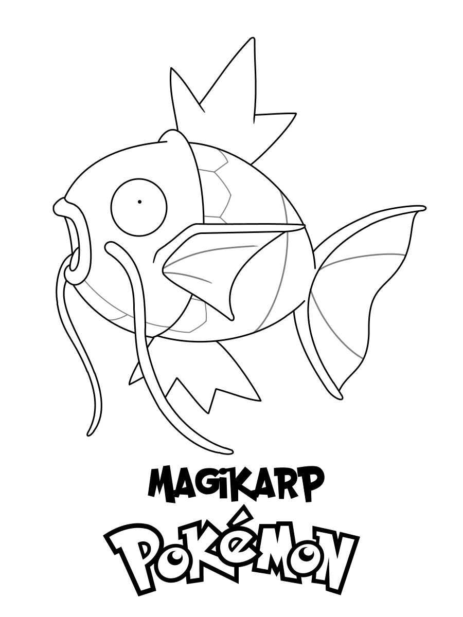 Pokemon coloring pages print and color