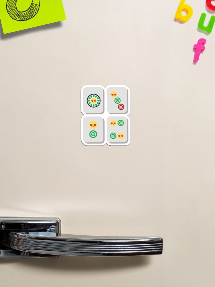 Mahjong emoji magnet for sale by hippoemo