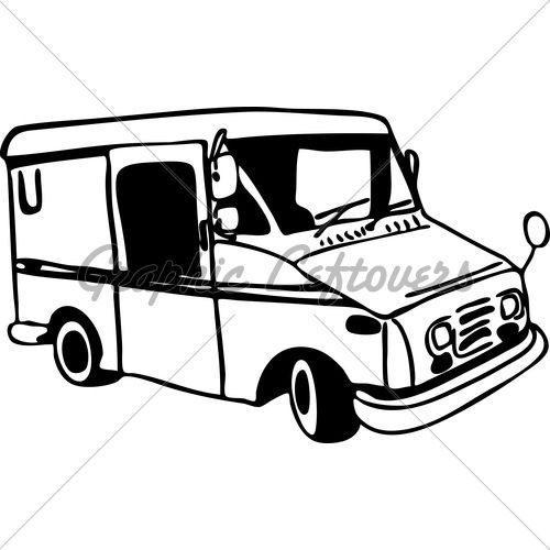 Mail carrier truck coloring page truck coloring pages coloring pages color