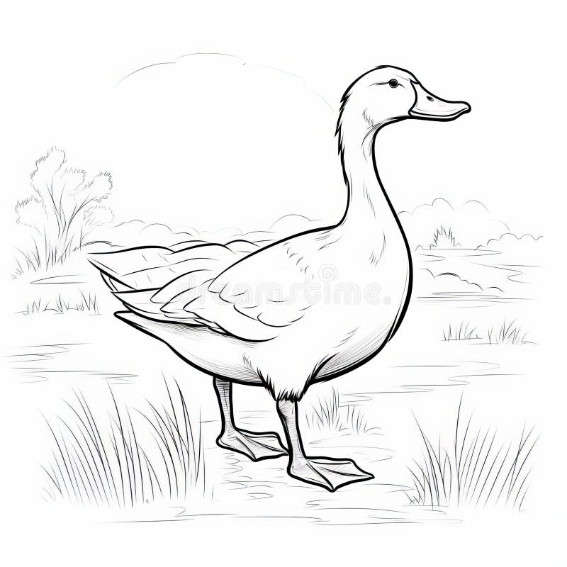 Ducks coloring stock illustrations â ducks coloring stock illustrations vectors clipart