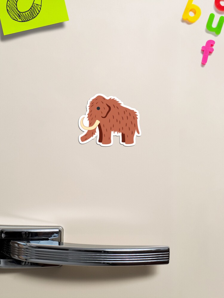 Woolly mammoth emoji magnet for sale by impossiblefox