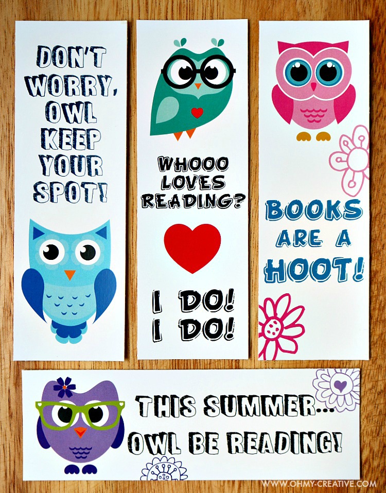 Printable bookmark coloring pages for kids