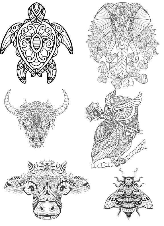 Zentagle coloring book for adults