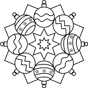 Easy christmas mandala coloring book fun holiday designs for all ages fehr denise books