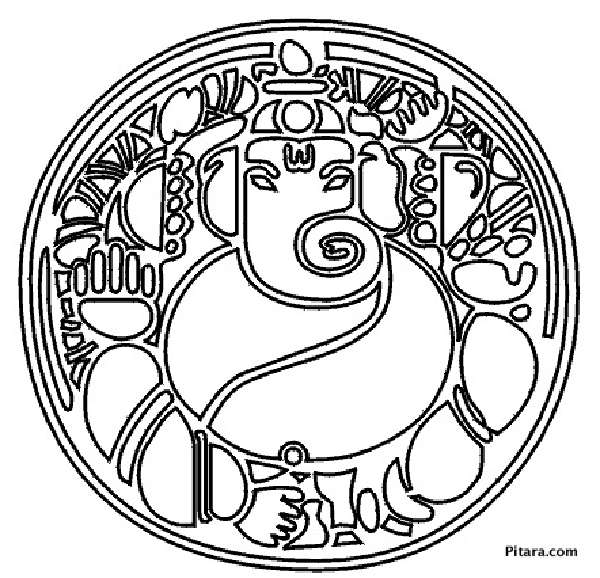 Lord ganesha coloring pages for kids kids network