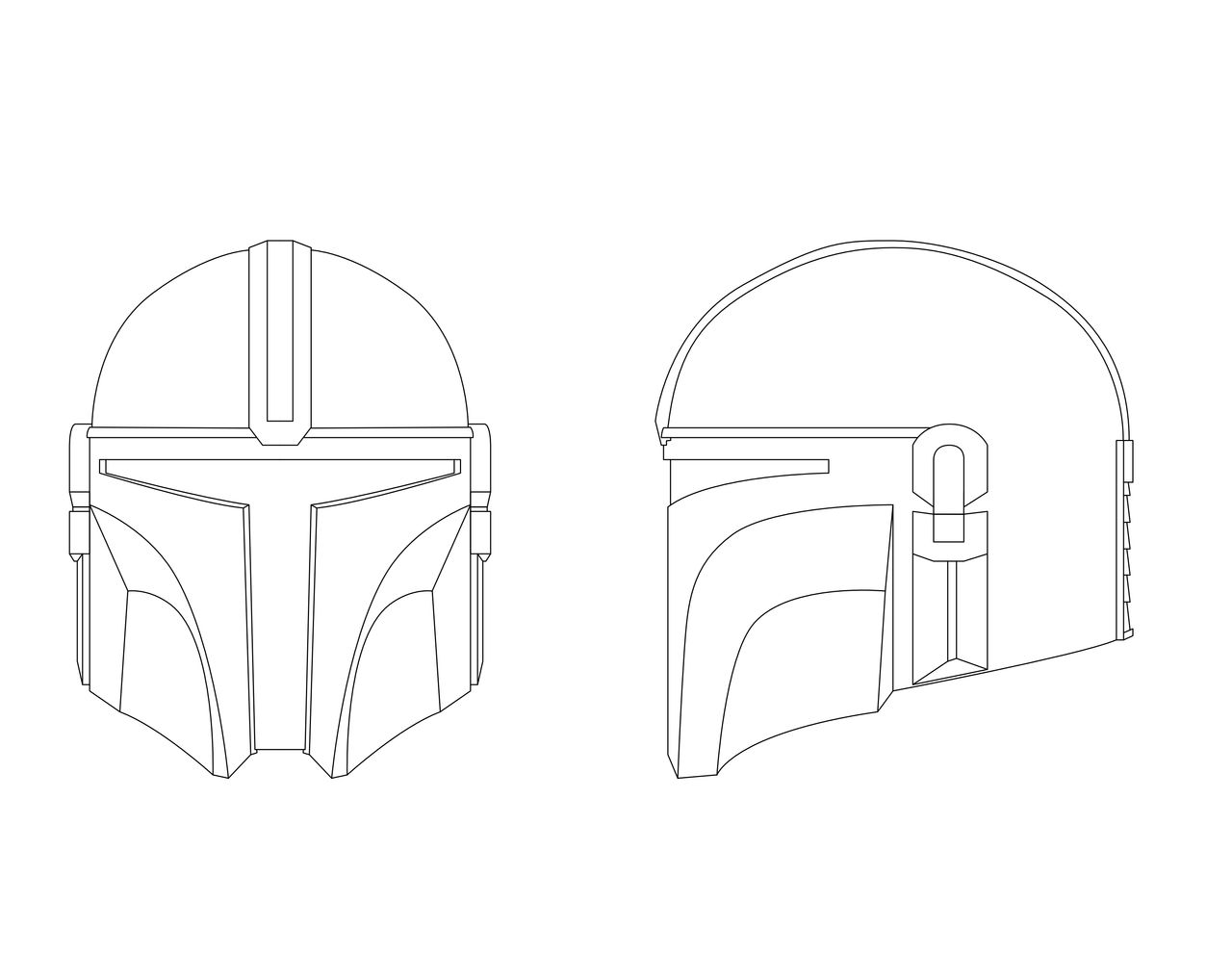 Mandalorian helmet template by xelku on